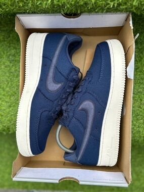 Nike Air Force 1 Low Canvas Pack Navy Men's Brand New Shoes 10 US HV1204 400
